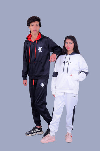 Zagla Black & White Tracksuit (Pack of 02)